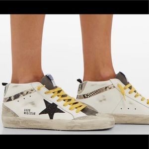 Golden goose snakeskin midstars size 38